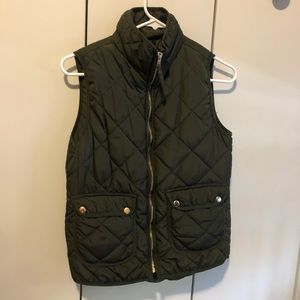 Olive green vest